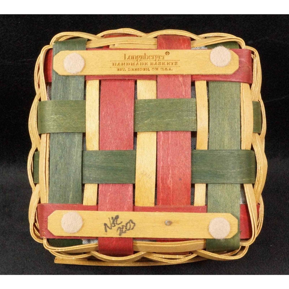 Longaberger 2003 Holiday Helper Basket Stuck On You Liner Protector Notes Flyer - Picture 8 of 12